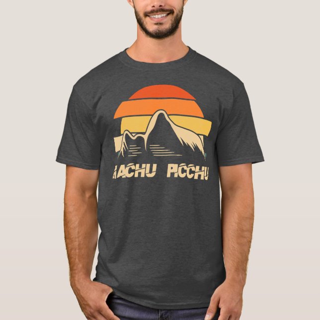 Inca Peru Machu Picchu Ruining city från Södern T Shirt (Framsida)