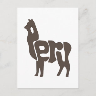 Inca Peru Peruvian Alpaca Machu Picchu - Gift Idea Vykort