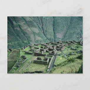Inca ruins, Pisac, Peru Vykort
