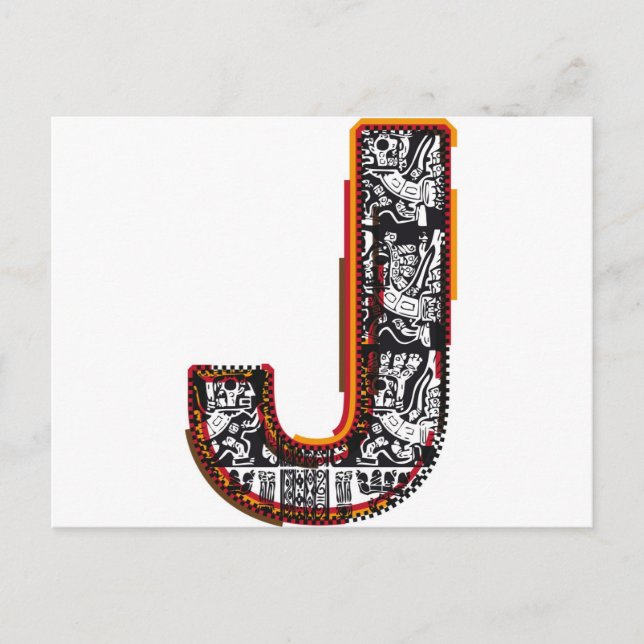 Inca`s font, Brev J Vykort (Framsida)