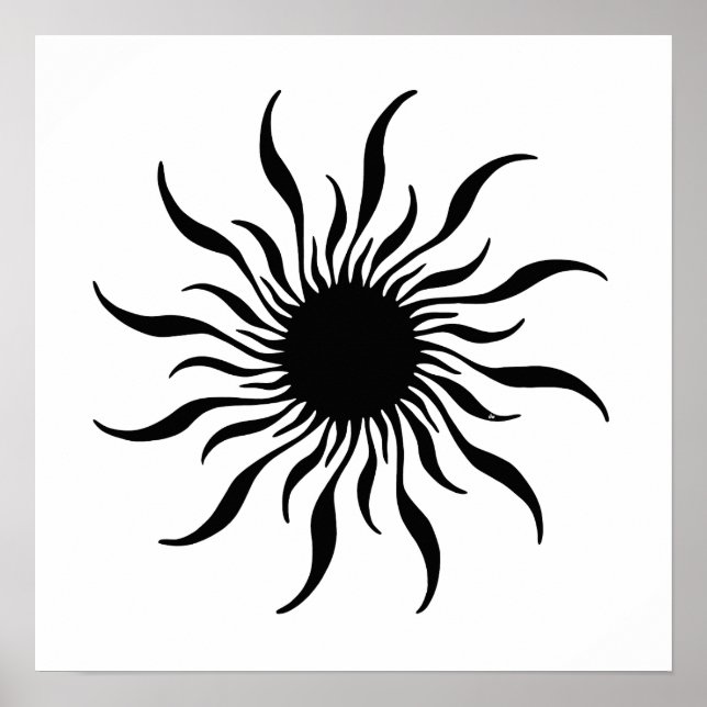 Inca Sol Black/White Poster (Framsidan)