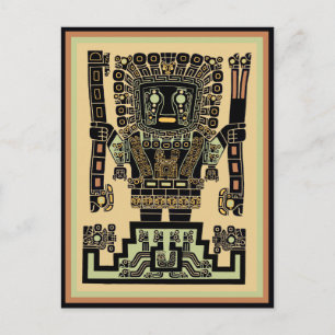 Inca Warrior Gud Vykort