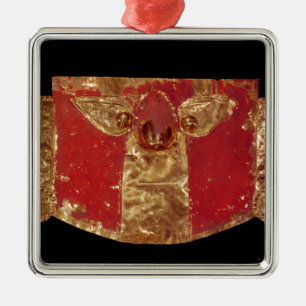 Incaen maskerar julgransprydnad metall