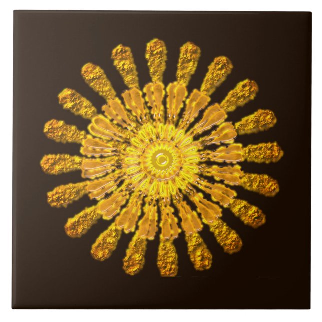 Incan sol gud kakelplatta (Framsidan)