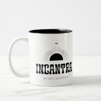 incantra primär logo (ljus-på-mörk) Två-Tonad mugg