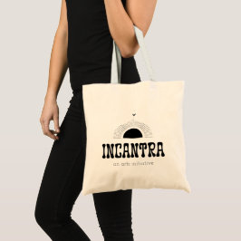 incantra primär logotyp (mörk-på-ljus) tygkasse