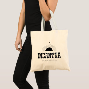 incantra primär logotyp (mörk-på-ljus) tygkasse