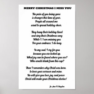 INCARCERATED LOVED ONE CHRISTMAS DIKT POSTER