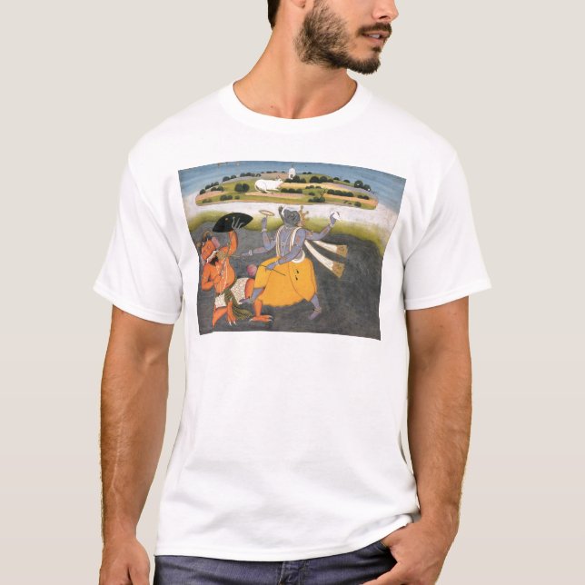 Incarnation av Vishnu som en galt Tee Shirt (Framsida)