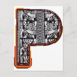 Inca's font, Brev P Vykort