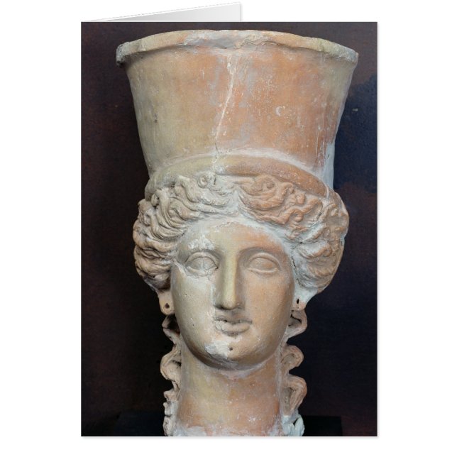 Incensbrännare för en kvinnlig chef hälsningskort (Framsidan)