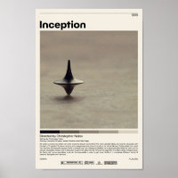 Inception Christopher Nolan Minimalist Movie Vint