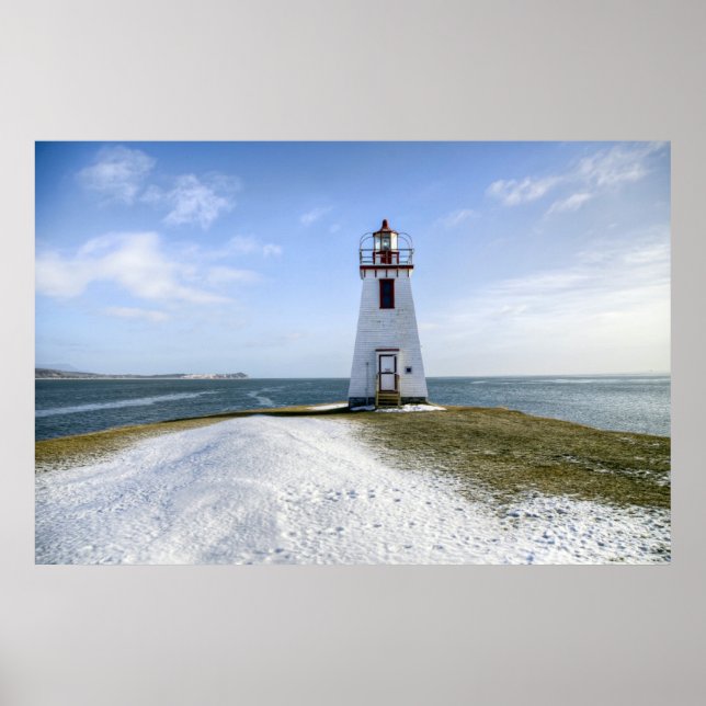Inch Arran Lighthouse | New Brunswick Poster (Framsidan)