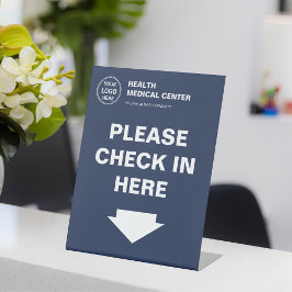 Incheckning av Logotyp för medicinsk vård