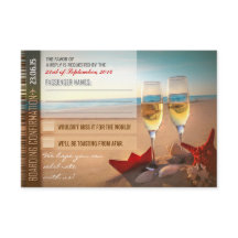 incheckningsbekräftelse bröllop RSVP-kort - biljet