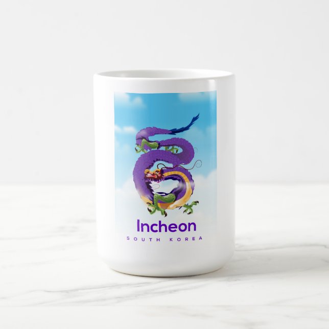 Incheon Sydkorea Dragon Kaffemugg (Center)