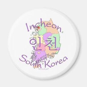 Incheon Sydkorea Magnet