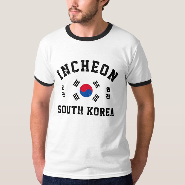 Incheon Sydkorea T Shirt (Framsida)