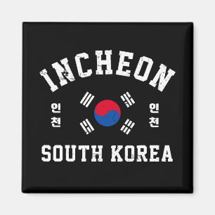 Incheon Sydkorea T-Shirt Magnet