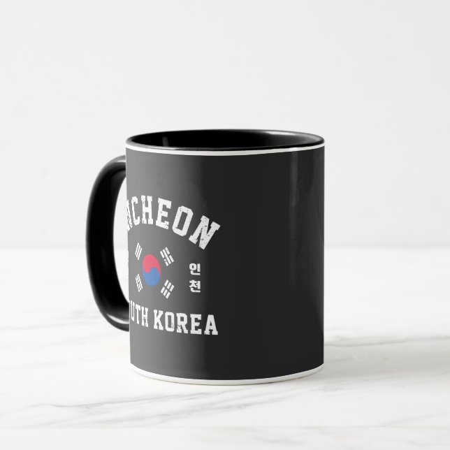 Incheon Sydkorea T-Shirt Mugg (Framsida vänster)