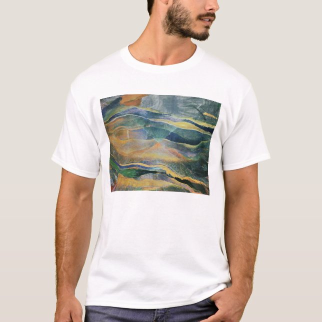 Incident av färger och slättar (tempera och tee shirt (Framsida)