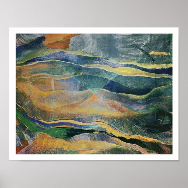 Incidenter i Färg och Plains (tempera och penci) Poster (Framsidan)