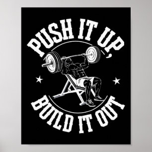 Incline Bench Press Bodybuilding Fitness Workout G Poster