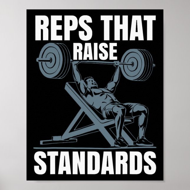 Incline Bench Press Bodybuilding Fitness Workout G Poster (Framsidan)
