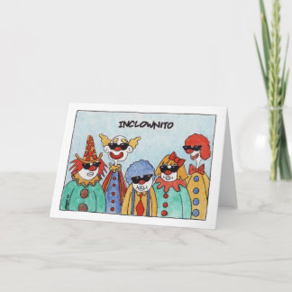 Inclownito (hälsningkort) kort