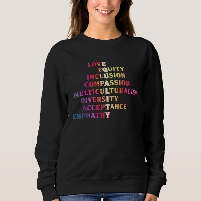Inclusion acceptance handicap solidarity Diversity T Shirt (Framsida)