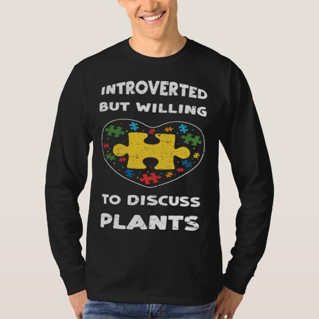 Inclusion Introverted but willing to di  Autism Aw T Shirt (Framsida)