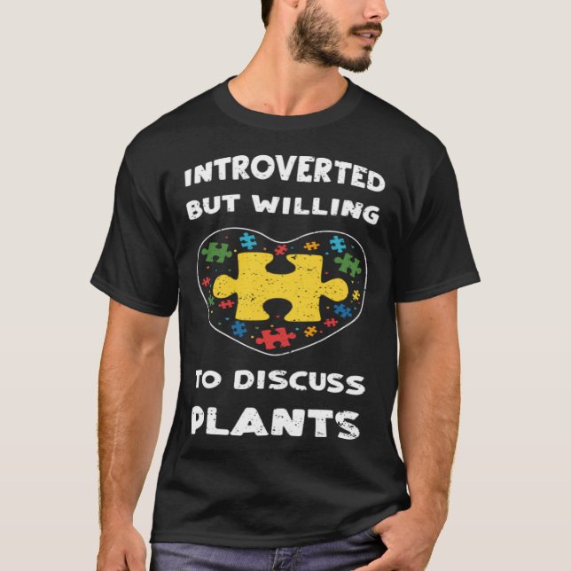 Inclusion Introverted but willing to di  Autism Aw T Shirt (Framsida)