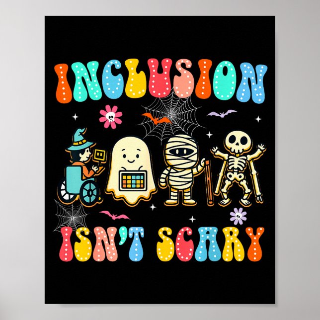 Inclusion Isn't Y Halloween Sped Teacher Women Men Poster (Framsidan)