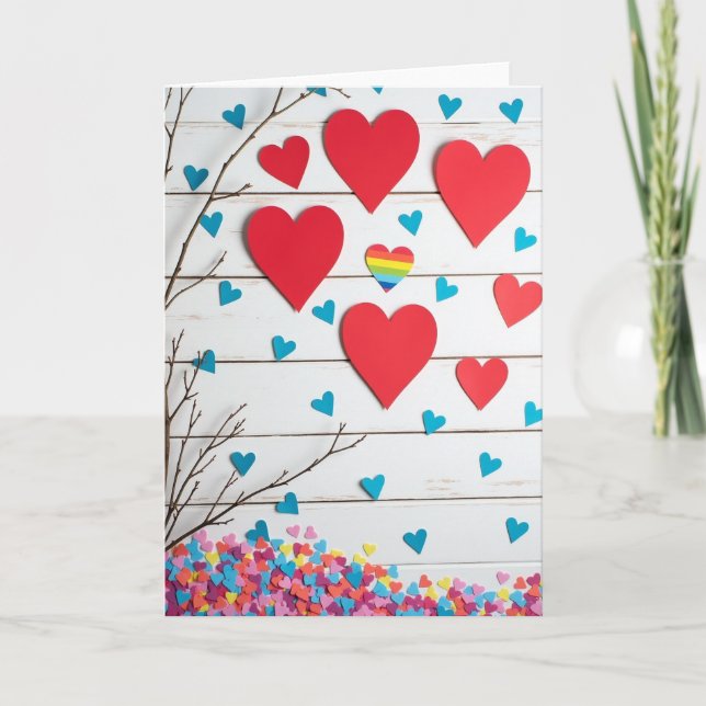 Inclusive Hearts Artful Love Card Kort (Framsida)