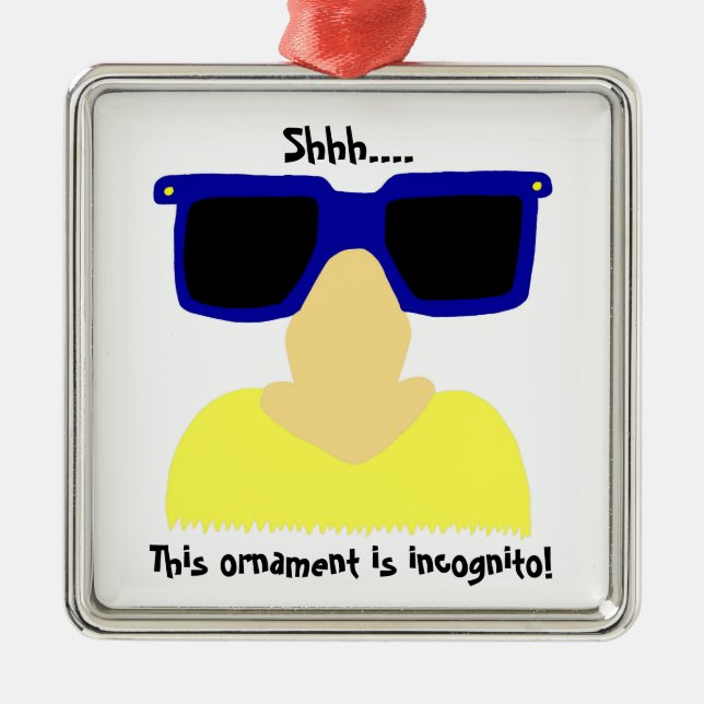 Incognito Mustache & Glass Ornament (Framsidan)