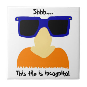 Incognito Mustache & Glass Tile Kakelplatta