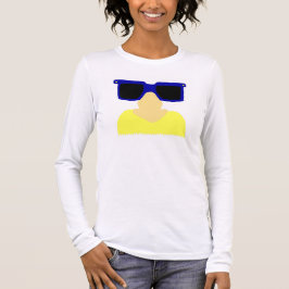 Incognito Mustache & Glass Womens Long-Sleeve T Tee