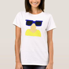 Incognito Mustache & Glass Womens Long-Sleeve T Tee