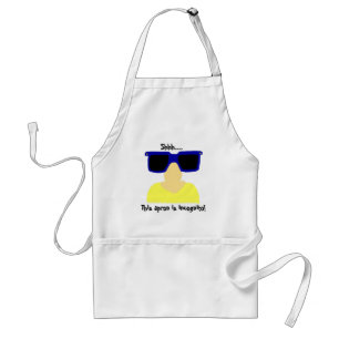 Incognito Mustache & Glasses Apron Förkläde