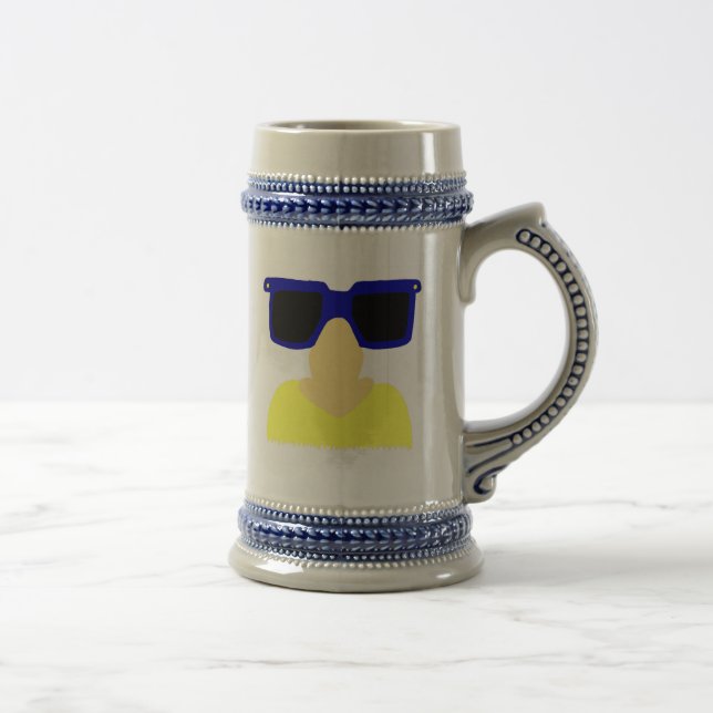 Incognito Mustache & Glasses Blonde Stein Sejdel (Höger)