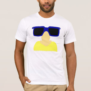 Incognito Mustache & Glasses Manar Crew Nacke Tee