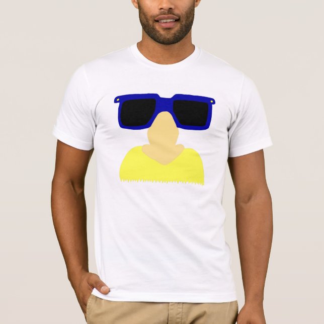 Incognito Mustache & Glasses Manar Crew Nacke Tee (Framsida)