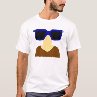 Incognito Mustache & Glasses Vuxen Basic T-Shirt