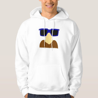 Incognito Mustache & Glasses Vuxen Hoodie