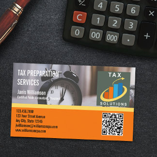 Income Tax Preparation Visitkort