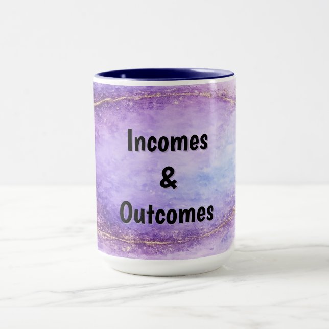 Incomes & Outcomes Mug Mugg (Center)