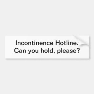 Incontinencehotine - bildekal