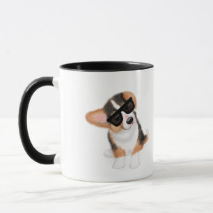 Incorgnito corgi puppy mugg