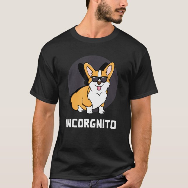 Incorgnito Corgi T Shirt (Framsida)