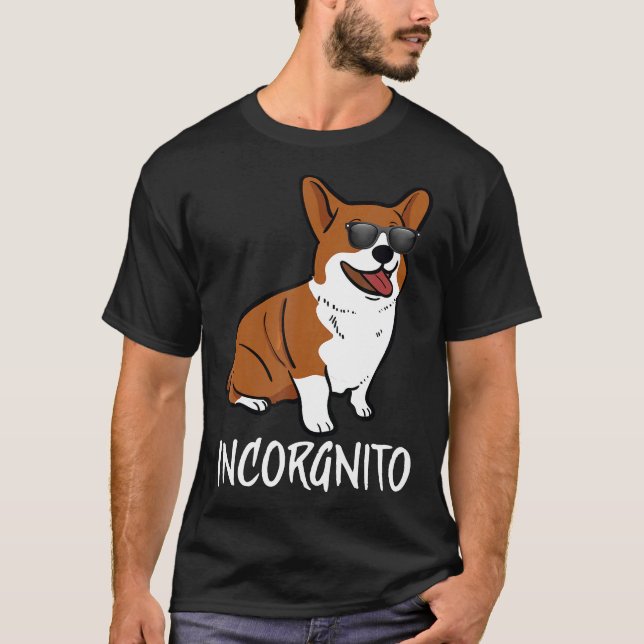 Incorgnito Corgi Valp Djur T-shirt (Framsida)